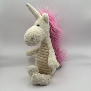 Jellycat‎ Snagglebaggle Ursula Unicorn Plush Stuffed Toy White Pink Hair 16"